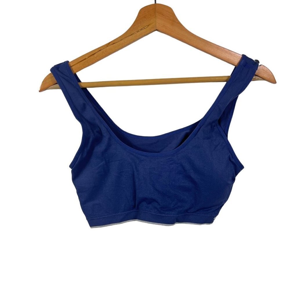 Lucky Brand Dark Blue Sports Bra Athletic Athleisure Casual size Large L
